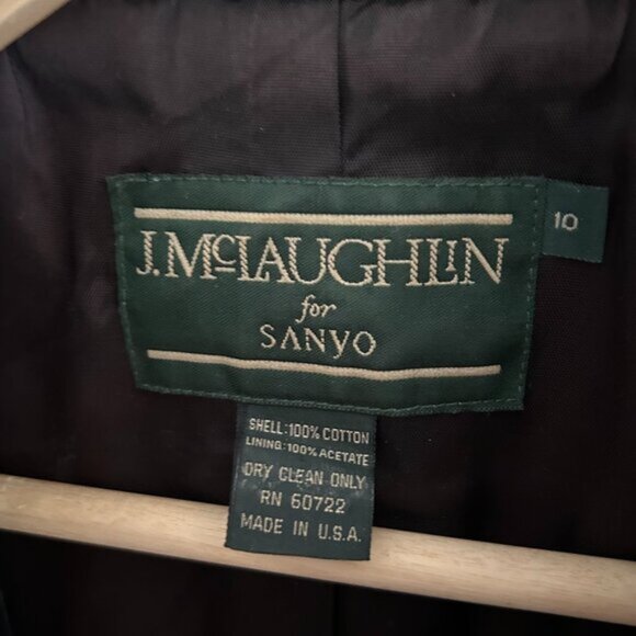 Vintage J.McLaughlin for Sanyo Velvelt Blazer 10 - Picture 11 of 12